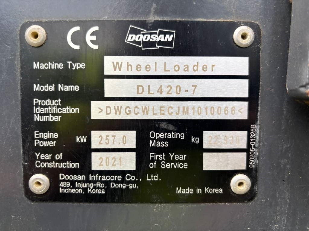 Doosan DL 420-7 (CDC / Under Preparation) - Kolesni nakladalec: slika 2 Doosan DL 420-7 (CDC / Under Preparation) - Kolesni nakladalec: slika 2