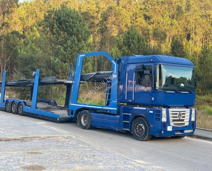 Renault Magnum 480 DXI - Tovornjak avtotransporter, Polprikolica avtotransporter: slika 1 Renault Magnum 480 DXI - Tovornjak avtotransporter, Polprikolica avtotransporter: slika 1