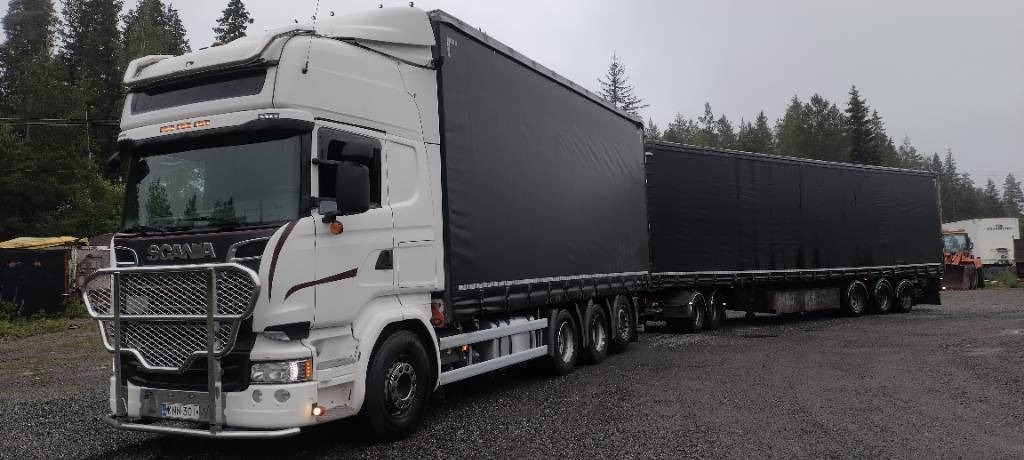 Scania R580 8x4 kapellilava+Dolly+kärry 76tn juna - Tovornjak s ponjavo: slika 2 Scania R580 8x4 kapellilava+Dolly+kärry 76tn juna - Tovornjak s ponjavo: slika 2