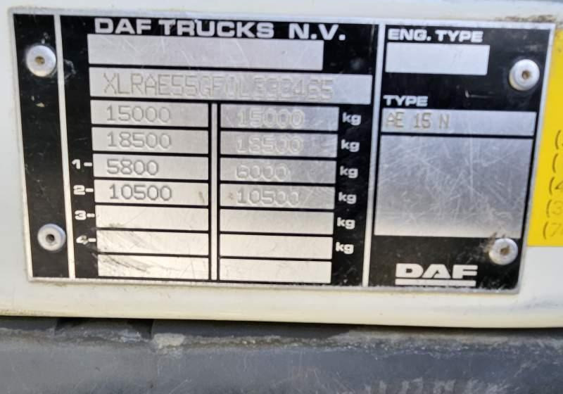 Tovornjak prekucnik DAF LF 55.220 / SPROWADZONY Z FRANCJI / 119 000 KM: slika 11