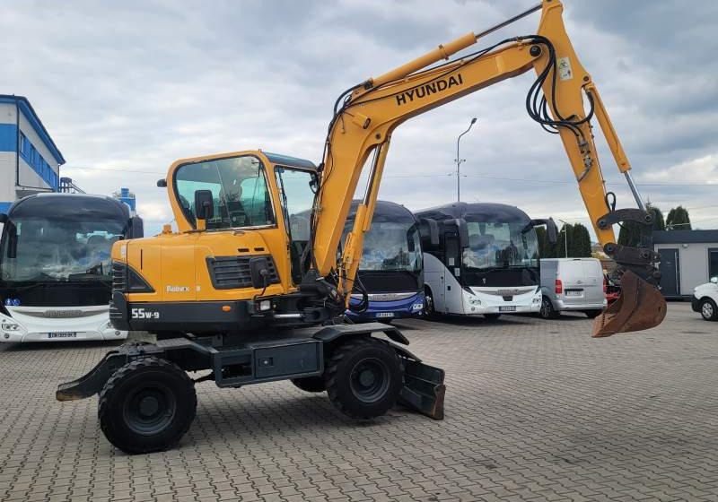 Hyundai ROBEX 55W-9 EXCAVATOR / SPROWADZONY Z FRANCJI - Bager na kolesih: slika 4 Hyundai ROBEX 55W-9 EXCAVATOR / SPROWADZONY Z FRANCJI - Bager na kolesih: slika 4