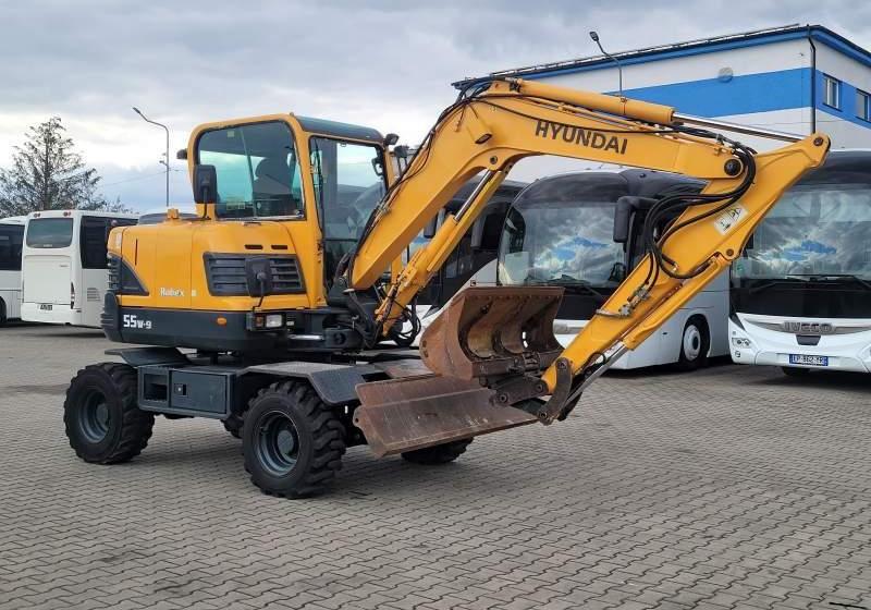 Hyundai ROBEX 55W-9 EXCAVATOR / SPROWADZONY Z FRANCJI - Bager na kolesih: slika 1 Hyundai ROBEX 55W-9 EXCAVATOR / SPROWADZONY Z FRANCJI - Bager na kolesih: slika 1