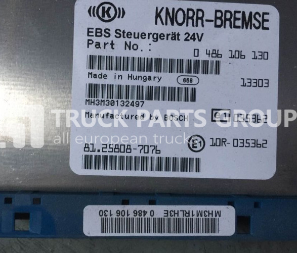 MAN TGX, TGL, TGS, TGM, EBS control unit, electronic brake system, 0 control unit - ECU za Tovornjak: slika 1 MAN TGX, TGL, TGS, TGM, EBS control unit, electronic brake system, 0 control unit - ECU za Tovornjak: slika 1