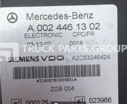 ECU za Tovornjak MERCEDES-BENZ Actros, Atego, Axor FR parameter control unit, CPC1 control unit control unit: slika 6
