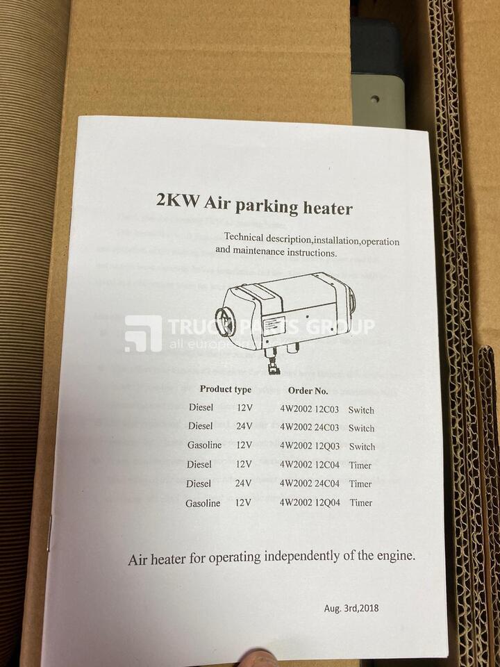 WEBASTO, EBERSPACHER air tonic cab heater, air parking heater, 2 kw, 5 kw air heater - Ogrevanje/ Prezračevanje za Tovornjak: slika 5 WEBASTO, EBERSPACHER air tonic cab heater, air parking heater, 2 kw, 5 kw air heater - Ogrevanje/ Prezračevanje za Tovornjak: slika 5
