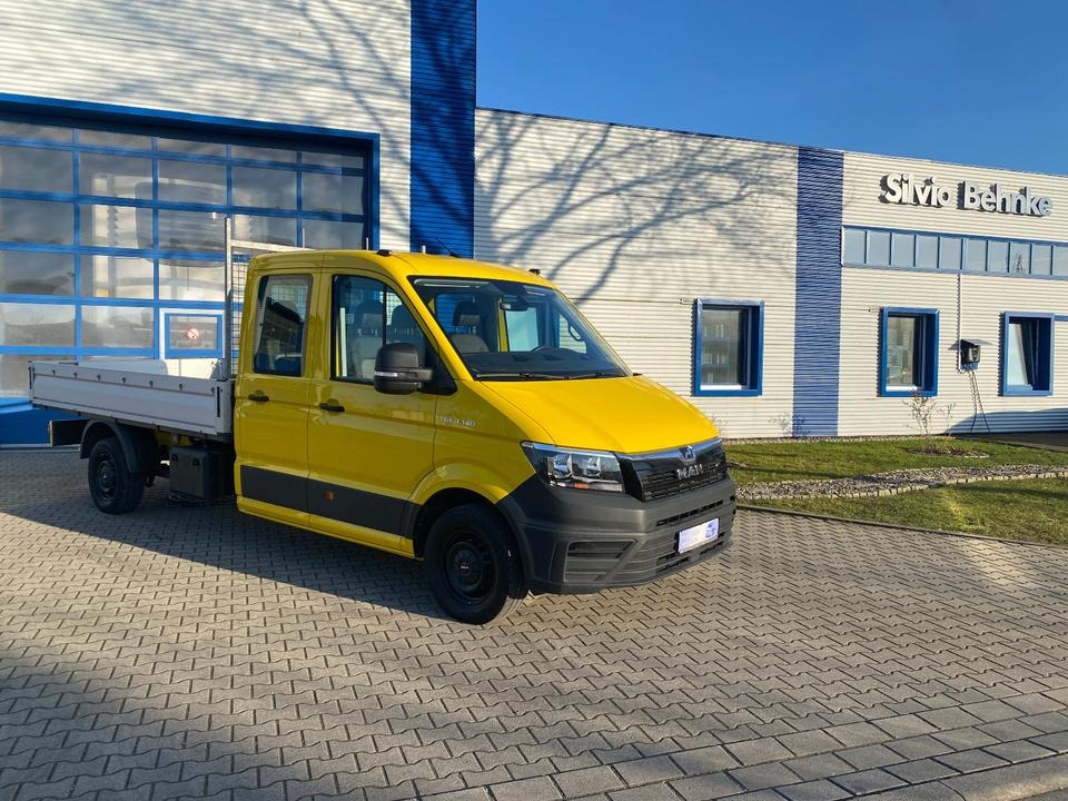 MAN TGE 3.140 Doka Pritsche Lang *STANDHZG* AHK*24 MONATE GARANTIE*1.HAND*INKL.19% MWST*SOFORT!* - Dostavno vozilo s kesonom, Dostavno vozilo z dvojno kabino: slika 1 MAN TGE 3.140 Doka Pritsche Lang *STANDHZG* AHK*24 MONATE GARANTIE*1.HAND*INKL.19% MWST*SOFORT!* - Dostavno vozilo s kesonom, Dostavno vozilo z dvojno kabino: slika 1