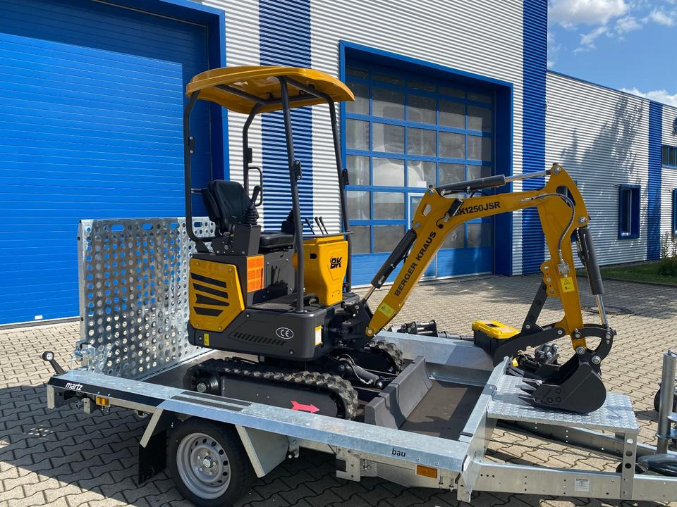 Mini bager Minibagger BK1250JSR + Tieflader + Zubehör *INKL.19% MWST*BERGER KRAUS*VERSTELLFAHRWERK* KUBOTA*SOFORT!*: slika 6