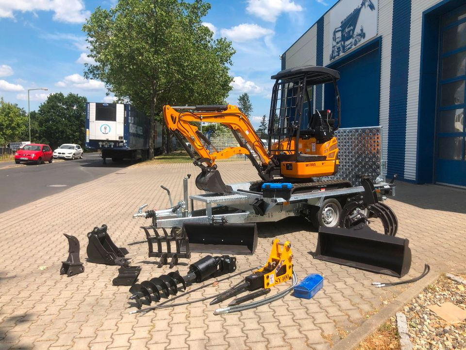 Mini bager Minibagger BK1700JS +Tieflader +Zubehör *23.458€ NETTO*BERGER KRAUS*KUBOTA*JOYST*SOFORT!: slika 1