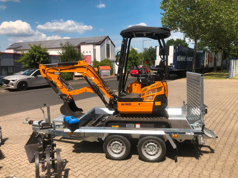 Minibagger BK1700JS + Tieflader + Zubehör *INKL.19% MWST*BERGER KRAUS*KUBOTA*JOYST*SOFORT! - Mini bager, Prikolica: slika 3 Minibagger BK1700JS + Tieflader + Zubehör *INKL.19% MWST*BERGER KRAUS*KUBOTA*JOYST*SOFORT! - Mini bager, Prikolica: slika 3