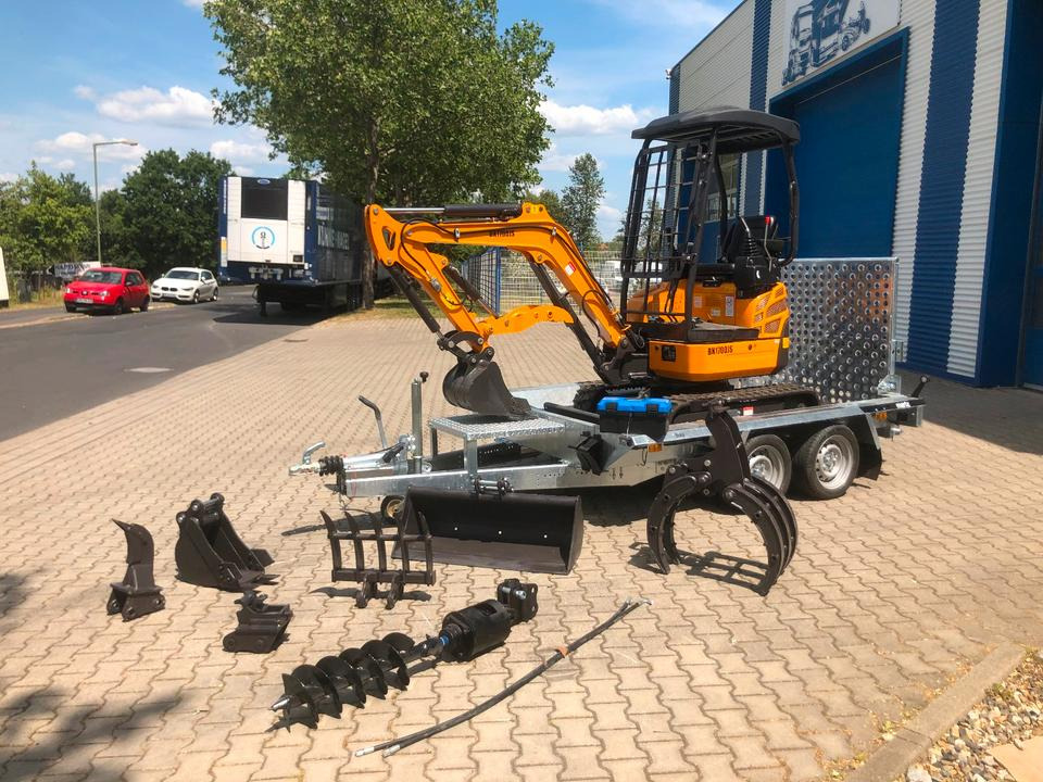 Minibagger BK1700JS + Tieflader + Zubehör *INKL.19% MWST*BERGER KRAUS*KUBOTA*JOYST*SOFORT! - Mini bager, Prikolica: slika 2 Minibagger BK1700JS + Tieflader + Zubehör *INKL.19% MWST*BERGER KRAUS*KUBOTA*JOYST*SOFORT! - Mini bager, Prikolica: slika 2