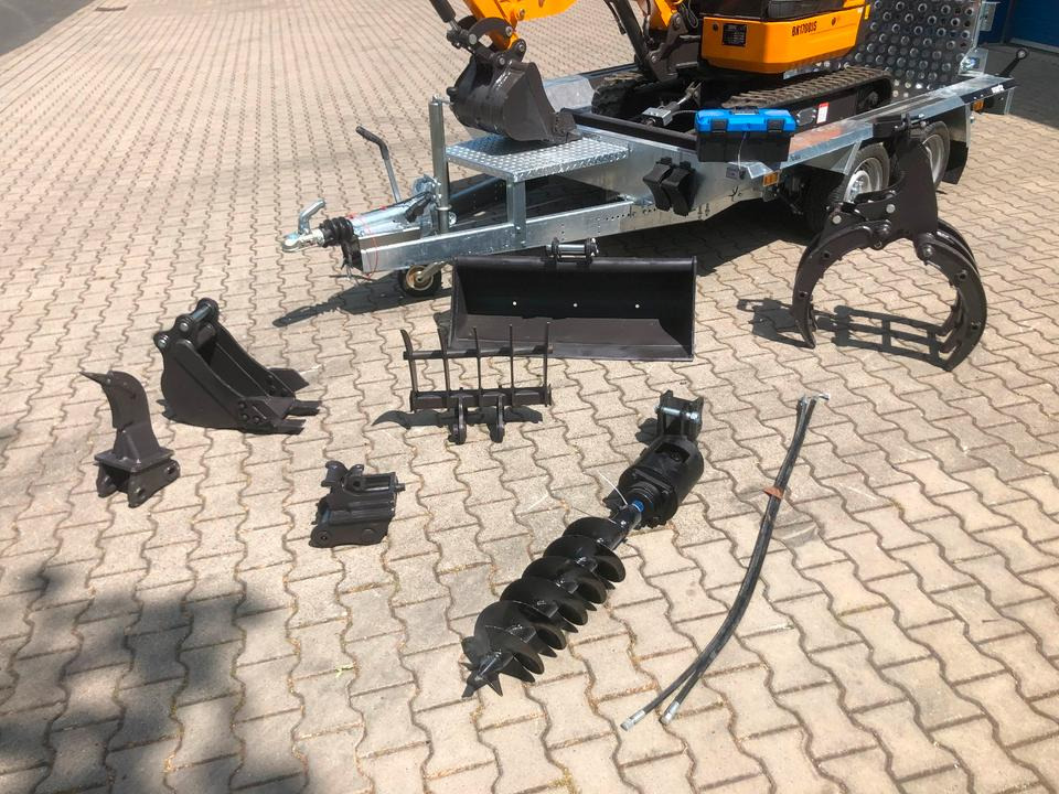 Minibagger BK1700JS + Tieflader + Zubehör *INKL.19% MWST*BERGER KRAUS*KUBOTA*JOYST*SOFORT! - Mini bager, Prikolica: slika 5 Minibagger BK1700JS + Tieflader + Zubehör *INKL.19% MWST*BERGER KRAUS*KUBOTA*JOYST*SOFORT! - Mini bager, Prikolica: slika 5