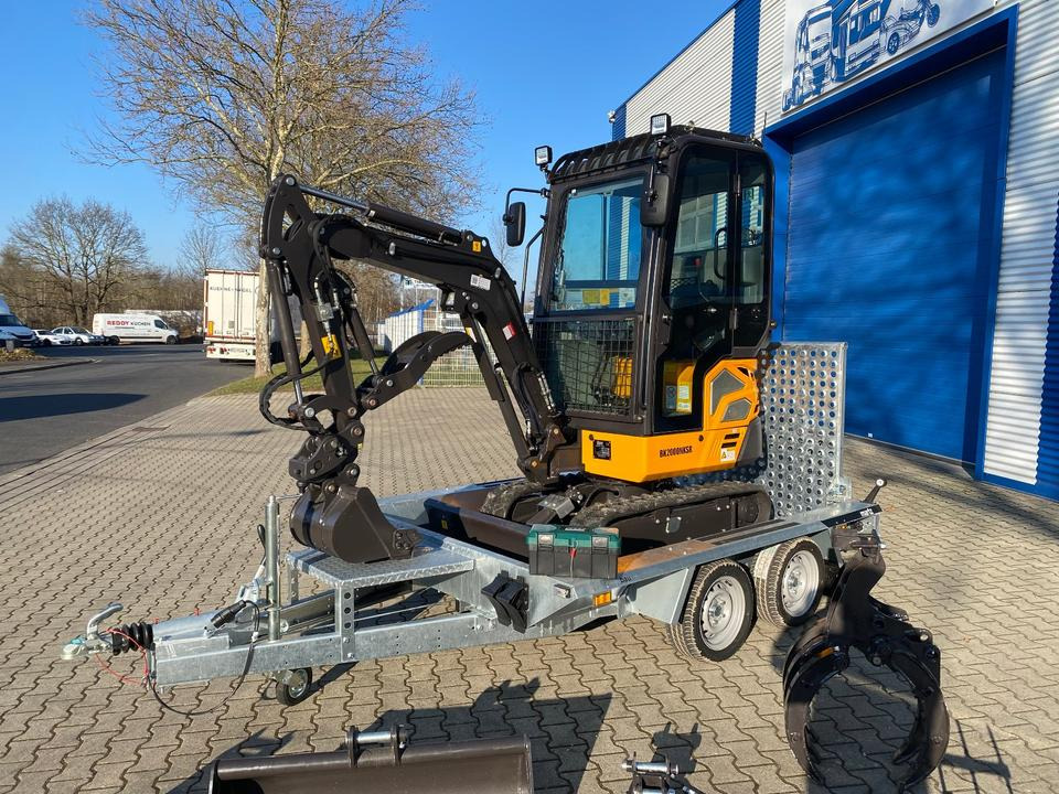 Minibagger BK2000NKSR + Tieflader + Zubehör *INKL.19% MWST*BERGER KRAUS*KUBOTA* KLIMA*SCHWENKARM*VERSTELLFAHRWERK* - Mini bager: slika 3 Minibagger BK2000NKSR + Tieflader + Zubehör *INKL.19% MWST*BERGER KRAUS*KUBOTA* KLIMA*SCHWENKARM*VERSTELLFAHRWERK* - Mini bager: slika 3