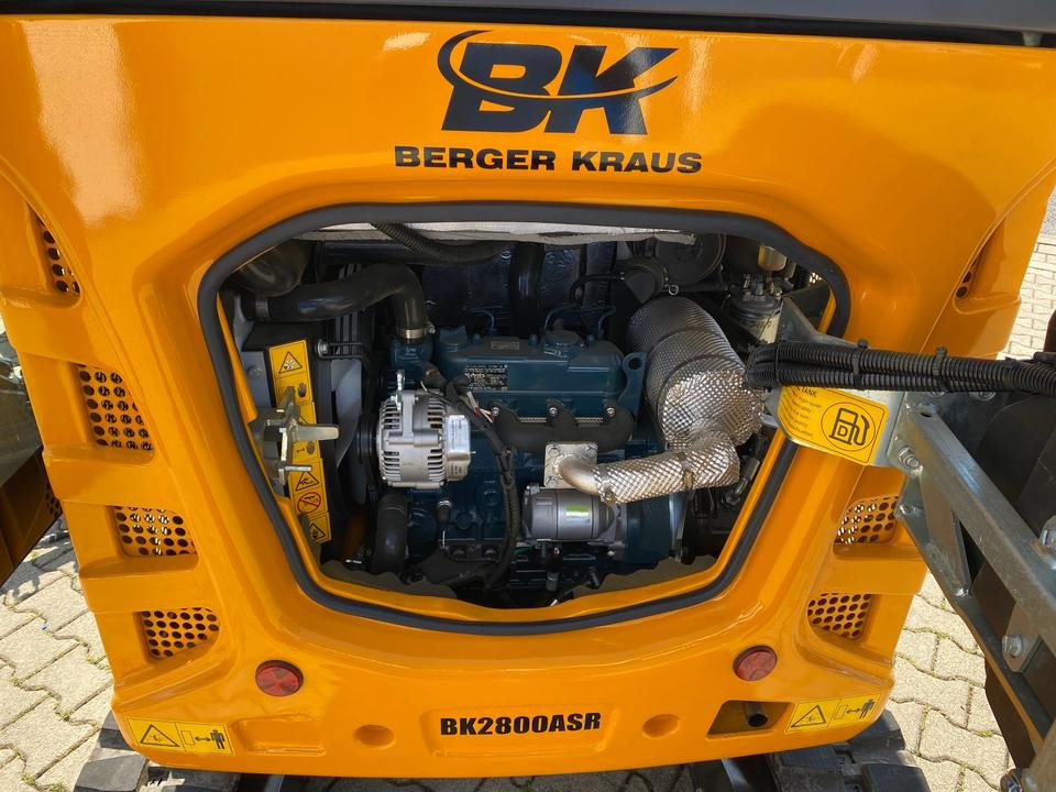 Mini bager Minibagger BK2800ASR inkl. Zubehörpaket *INKL.19% MWST*BERGER KRAUS*KUBOTA*SCHWENKARM* VERSTELLFAHRWERK*KLIMA*: slika 17