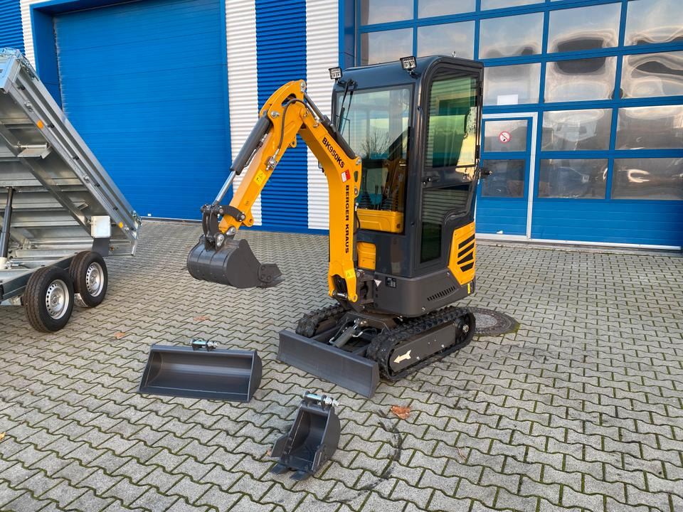 Minibagger BK950KS im Komplettpaket mit Kippanhänger und Auffahrrampen *INKL.19% MWST*BERGER KRAUS*SOFORT!* - Mini bager: slika 4 Minibagger BK950KS im Komplettpaket mit Kippanhänger und Auffahrrampen *INKL.19% MWST*BERGER KRAUS*SOFORT!* - Mini bager: slika 4