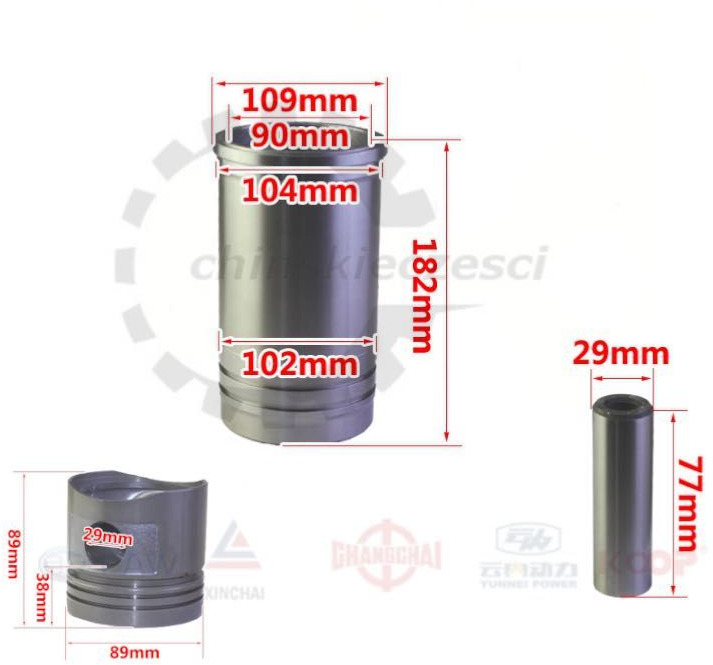 Tłok Tuleja Xinchai C490BPG Wózek widłowy HC-HANGCHA CPCD zhejiang - Bati/ Obroči/ Puše za Gradbeni stroj: slika 2 Tłok Tuleja Xinchai C490BPG Wózek widłowy HC-HANGCHA CPCD zhejiang - Bati/ Obroči/ Puše za Gradbeni stroj: slika 2