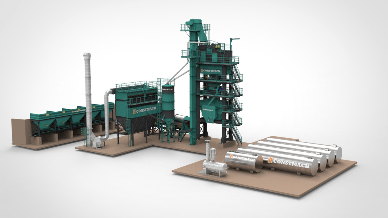 Constmach Stationary Asphalt Plant Delivered in Stock 2 Year Warranty - Asfaltna baza: slika 1 Constmach Stationary Asphalt Plant Delivered in Stock 2 Year Warranty - Asfaltna baza: slika 1
