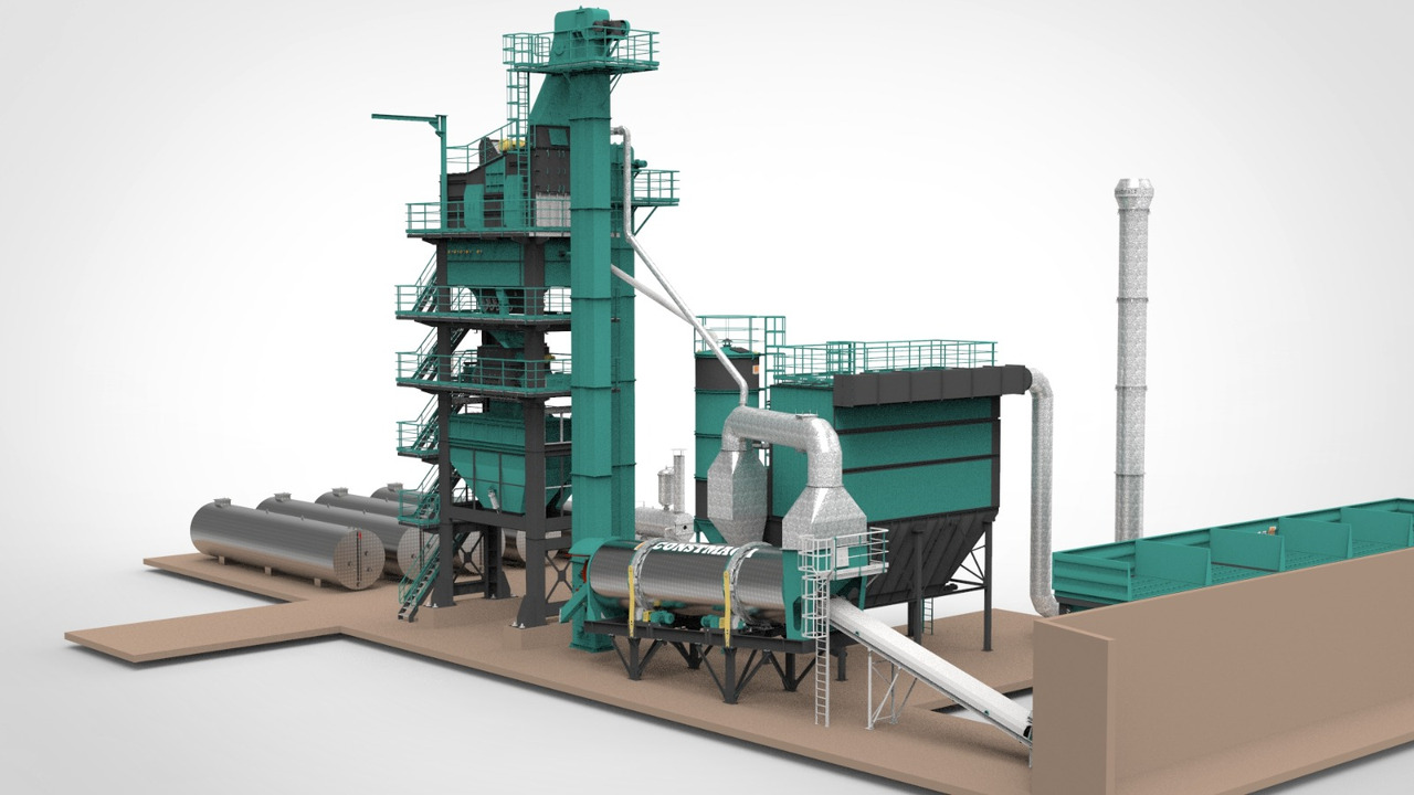 Constmach Stationary Asphalt Plant Delivered in Stock 2 Year Warranty - Asfaltna baza: slika 2 Constmach Stationary Asphalt Plant Delivered in Stock 2 Year Warranty - Asfaltna baza: slika 2