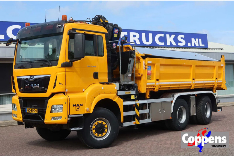 MAN TGS 33.420 2 Zijdige kipper + Kraan 6x6 Stuur as - Tovornjak prekucnik, Tovornjak z dvigalom: slika 1 MAN TGS 33.420 2 Zijdige kipper + Kraan 6x6 Stuur as - Tovornjak prekucnik, Tovornjak z dvigalom: slika 1