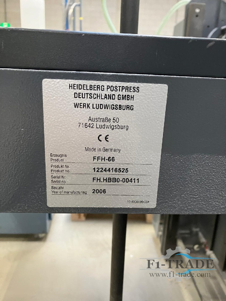 Heidelberg Stahlfolder KH 66/4-KL - Stroj za zgibanje: slika 5 Heidelberg Stahlfolder KH 66/4-KL - Stroj za zgibanje: slika 5