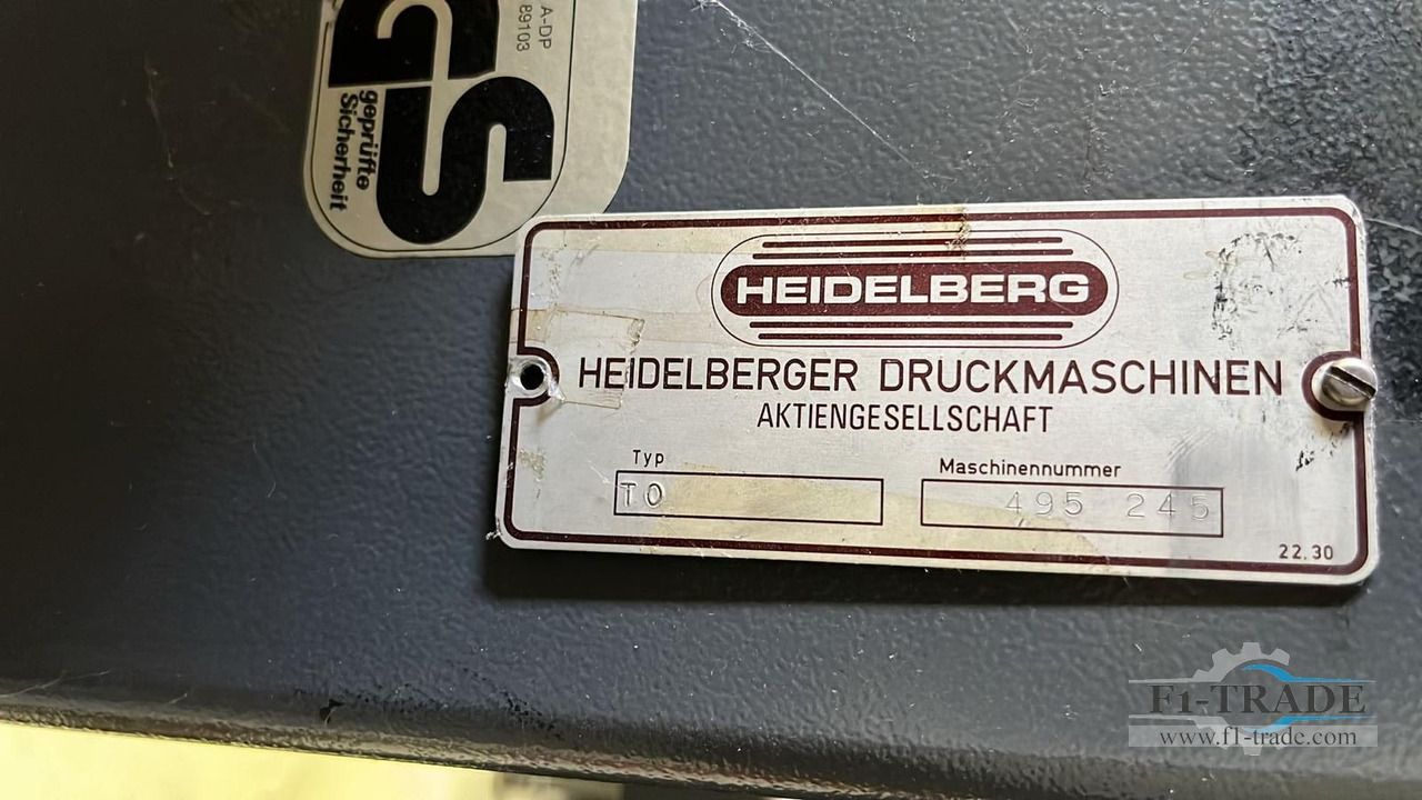 Heidelberg TOK (15Mio.) - Stroj za ofsetni tisk: slika 5 Heidelberg TOK (15Mio.) - Stroj za ofsetni tisk: slika 5