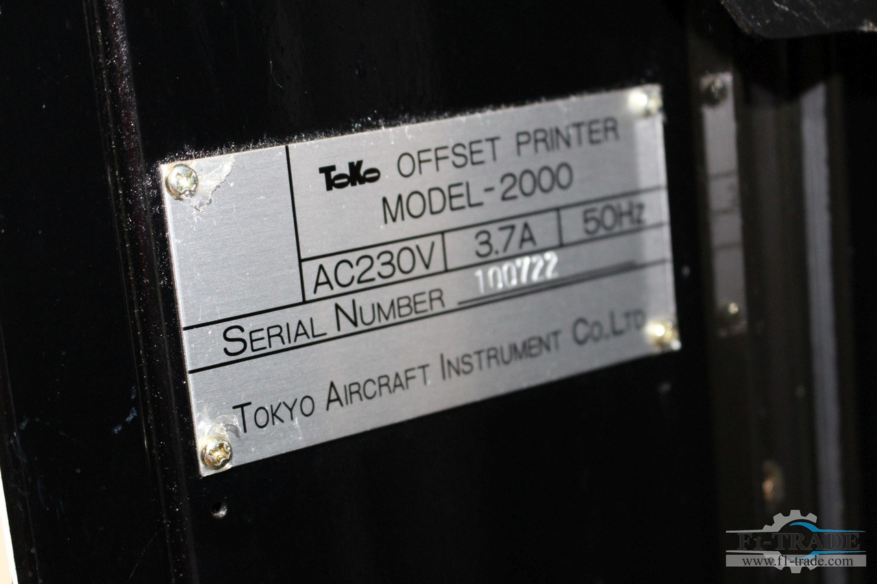 Stroj za ofsetni tisk TOKO 2000: slika 6 Stroj za ofsetni tisk TOKO 2000: slika 6