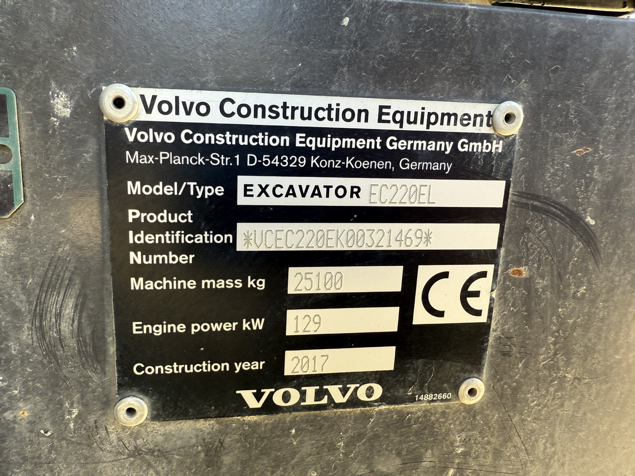 Bager goseničar Volvo EC 220 EL: slika 31