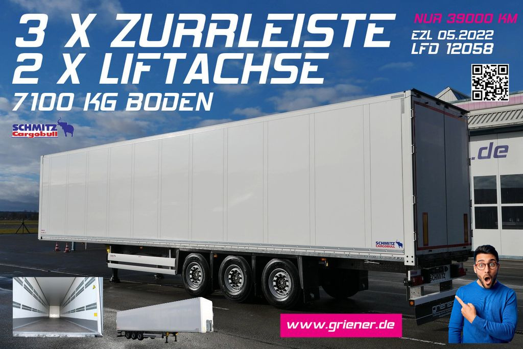 Schmitz Cargobull SKO 24/ 3 x ZURRLEISTE / LED/ LIFT 39 tsd km - Polprikolica zabojnik: slika 1 Schmitz Cargobull SKO 24/ 3 x ZURRLEISTE / LED/ LIFT 39 tsd km - Polprikolica zabojnik: slika 1