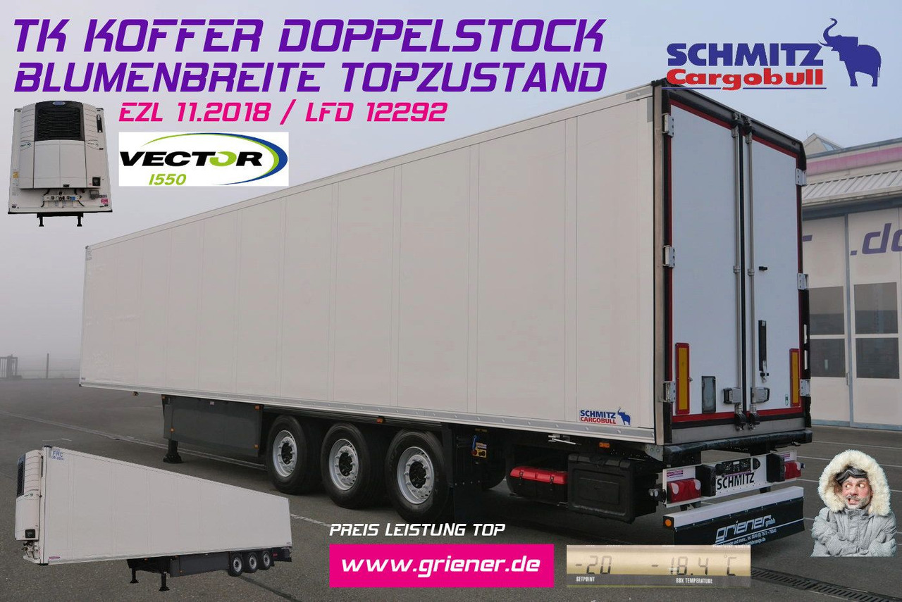 Schmitz Cargobull SKO 24/CARRIER 1550/DOPPELSTOCK/BLUMEN 258tsd km - Polprikolica zabojnik: slika 1 Schmitz Cargobull SKO 24/CARRIER 1550/DOPPELSTOCK/BLUMEN 258tsd km - Polprikolica zabojnik: slika 1