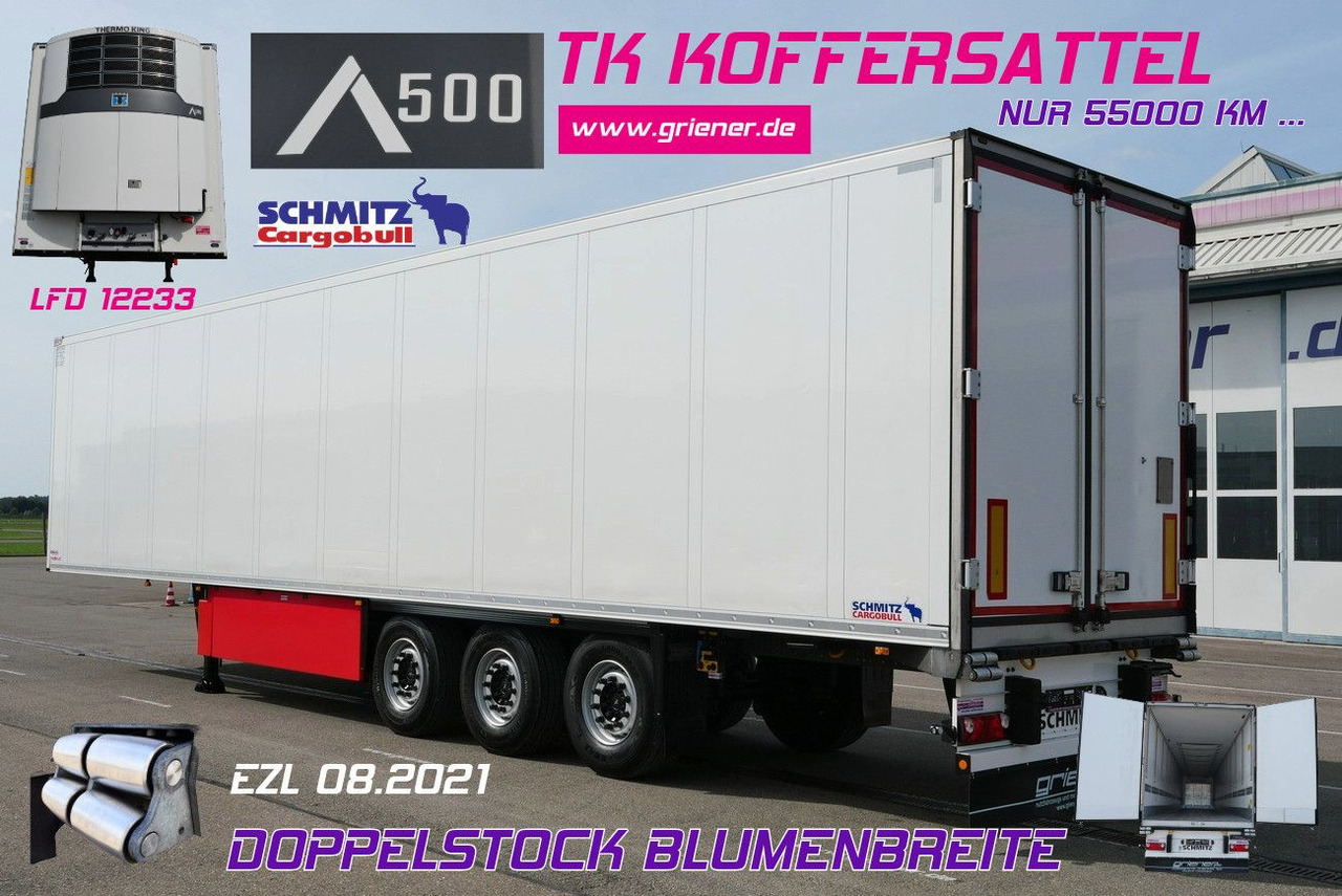 Schmitz Cargobull SKO 24/DOPPELSTOCK BLUMEN TK A500 DRP FP 45 - Polprikolica zabojnik: slika 1 Schmitz Cargobull SKO 24/DOPPELSTOCK BLUMEN TK A500 DRP FP 45 - Polprikolica zabojnik: slika 1