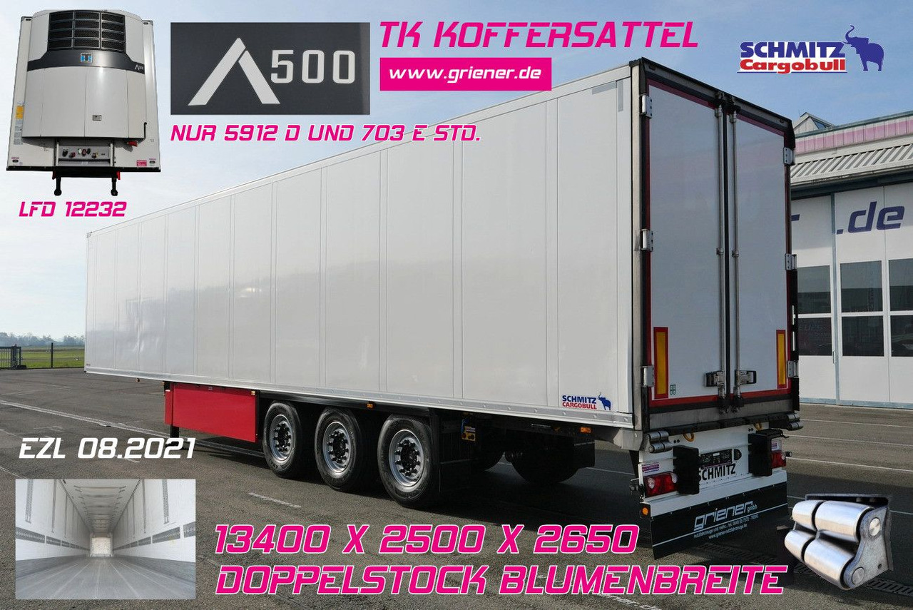 Schmitz Cargobull SKO 24/DOPPELSTOCK BLUMEN TK A500 DRP FP 45 - Polprikolica zabojnik: slika 1 Schmitz Cargobull SKO 24/DOPPELSTOCK BLUMEN TK A500 DRP FP 45 - Polprikolica zabojnik: slika 1