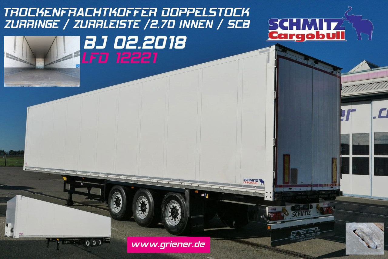 Schmitz Cargobull SKO 24/DOPPELSTOCK / ZURRLEISTE / LASI 12642 XL - Polprikolica zabojnik: slika 1 Schmitz Cargobull SKO 24/DOPPELSTOCK / ZURRLEISTE / LASI 12642 XL - Polprikolica zabojnik: slika 1