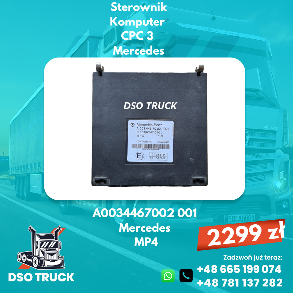 Sterownik Komputer CPC 3 CONTINENTAL Mercedes MP4 A0034467002 001 - Rezervni deli: slika 1 Sterownik Komputer CPC 3 CONTINENTAL Mercedes MP4 A0034467002 001 - Rezervni deli: slika 1