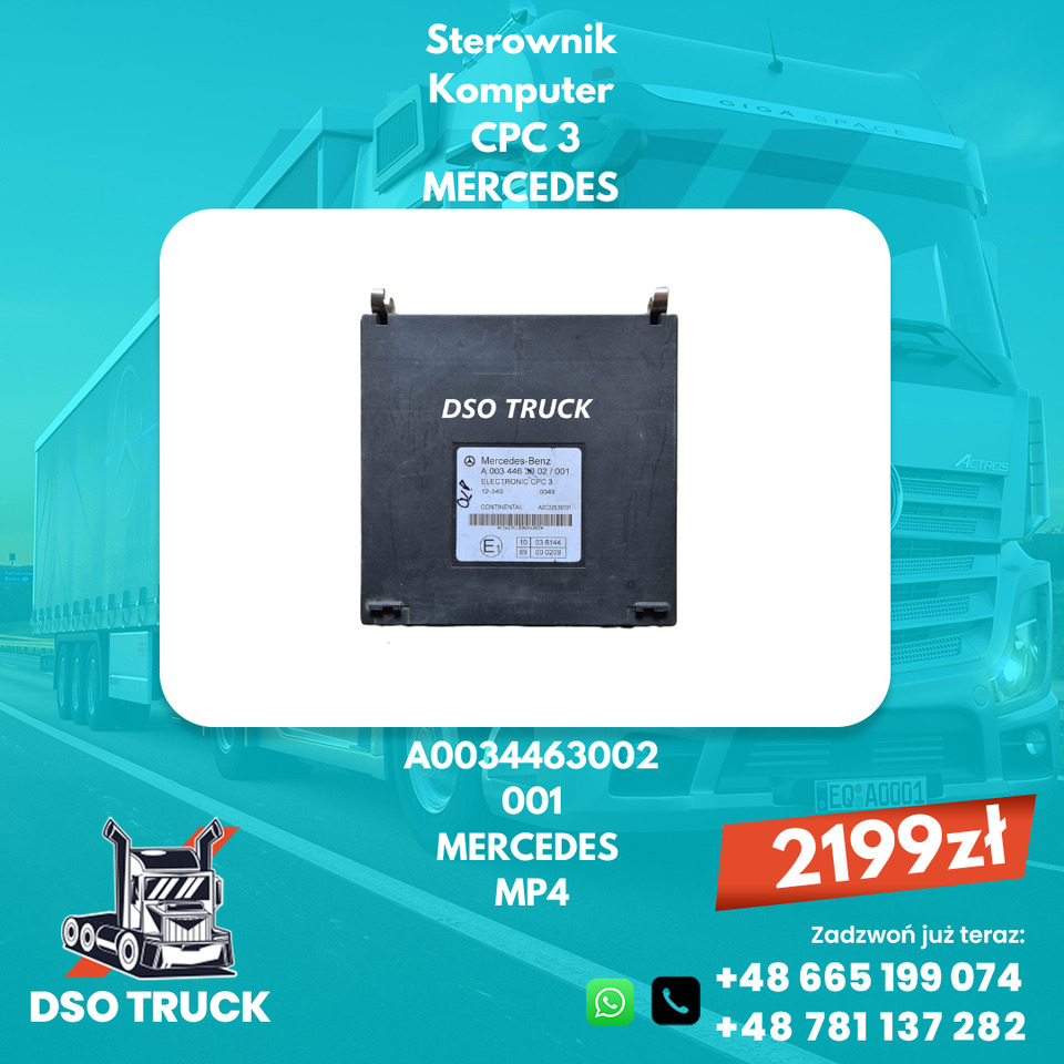 Sterownik Komputer CPC 3 Mercedes MP4 A0034466002 A0034463002 - Rezervni deli: slika 1 Sterownik Komputer CPC 3 Mercedes MP4 A0034466002 A0034463002 - Rezervni deli: slika 1