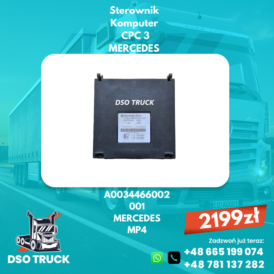 Sterownik Komputer CPC 3 Mercedes MP4 A0034466002 A0034463002 - Rezervni deli: slika 2 Sterownik Komputer CPC 3 Mercedes MP4 A0034466002 A0034463002 - Rezervni deli: slika 2