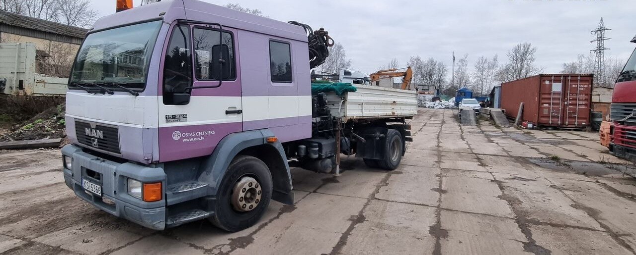 MAN 15.224 - Tovornjak prekucnik, Tovornjak z dvigalom: slika 1 MAN 15.224 - Tovornjak prekucnik, Tovornjak z dvigalom: slika 1