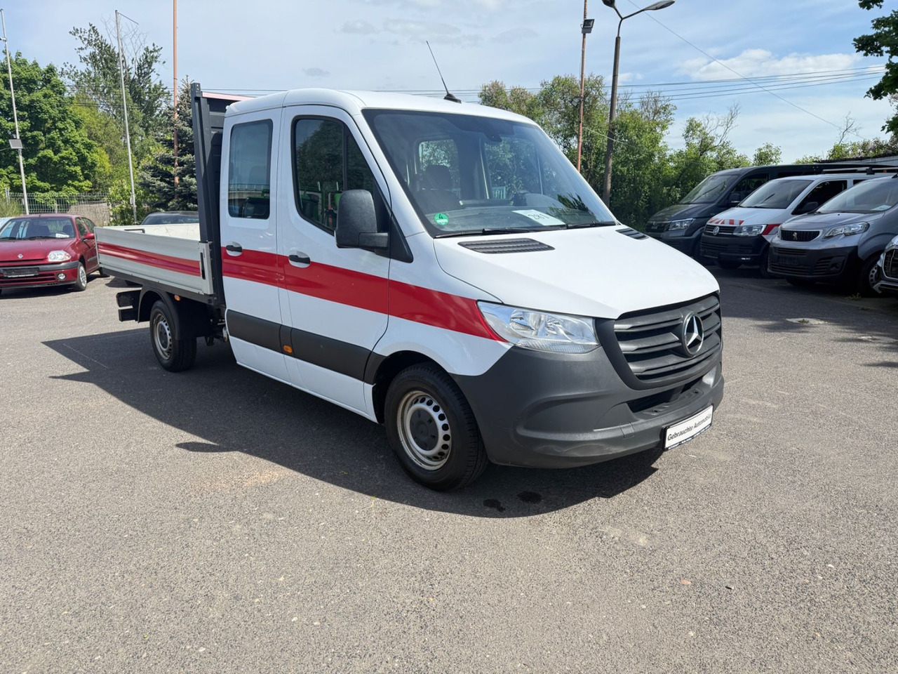 Mercedes-Benz Sprinter 216 CDI Doppelkabine - Dostavno vozilo s kesonom, Dostavno vozilo z dvojno kabino: slika 1 Mercedes-Benz Sprinter 216 CDI Doppelkabine - Dostavno vozilo s kesonom, Dostavno vozilo z dvojno kabino: slika 1