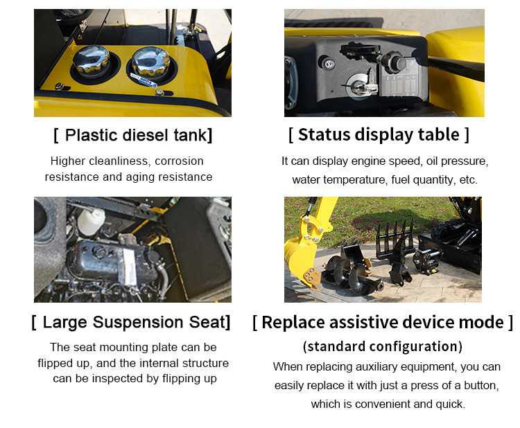 Nov Mini bager Rippa Machinery Group R327-Kubota engine-cab-Global stocking Rapid delivery: slika 6