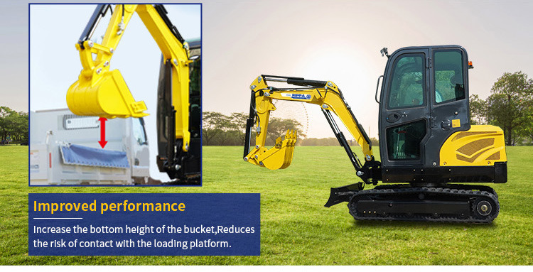 Nov Mini bager Shandong Rippa Machinery Group Co., Ltd. R330-Global stocking Rapid delivery-Kubota engine-Cab-Air Conditioner ; CE certification: slika 13