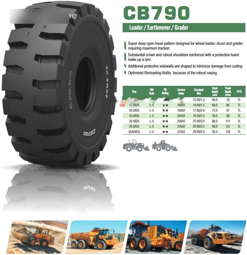 WestLake 15.5R25 CB790 ** L5 TL - Guma za Kolesni nakladalec: slika 2 WestLake 15.5R25 CB790 ** L5 TL - Guma za Kolesni nakladalec: slika 2