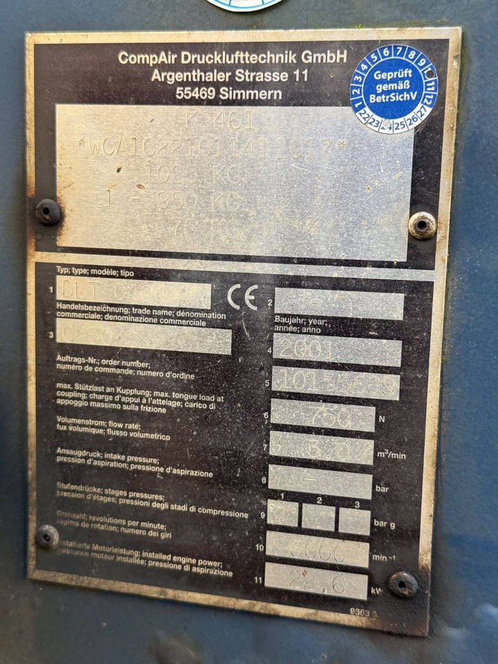 CompAir K 461 - Zračni kompresor: slika 4 CompAir K 461 - Zračni kompresor: slika 4