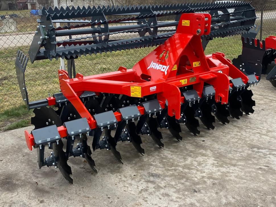 Janpol Scheibenegge / Disc harrow / Déchaumeur à disques / Erpice a dischi / Средняя дисковая борона / Brona talerzowa medium „COMPACT” 3 m - Disk brana: slika 1 Janpol Scheibenegge / Disc harrow / Déchaumeur à disques / Erpice a dischi / Средняя дисковая борона / Brona talerzowa medium „COMPACT” 3 m - Disk brana: slika 1