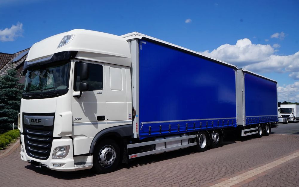 DAF XF 480 EURO 6 ZESTAW TANDEM PRZEJAZDOWY 120 M3 7,7 M + 7,7 M WECON - Tovornjak s ponjavo: slika 2 DAF XF 480 EURO 6 ZESTAW TANDEM PRZEJAZDOWY 120 M3 7,7 M + 7,7 M WECON - Tovornjak s ponjavo: slika 2