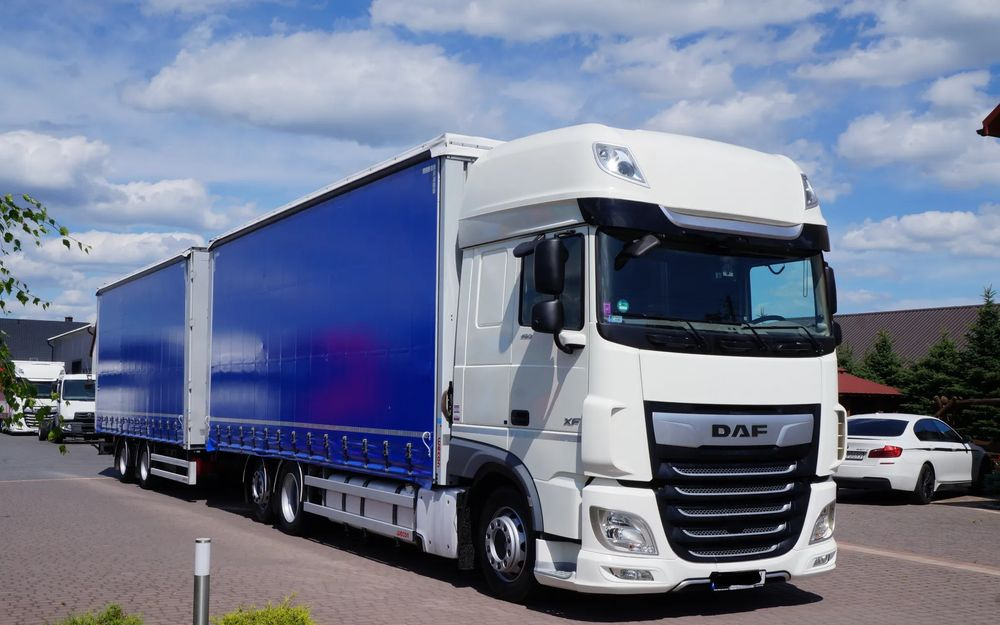 DAF XF 480 EURO 6 ZESTAW TANDEM PRZEJAZDOWY 120 M3 7,7 M + 7,7 M WECON - Tovornjak s ponjavo: slika 1 DAF XF 480 EURO 6 ZESTAW TANDEM PRZEJAZDOWY 120 M3 7,7 M + 7,7 M WECON - Tovornjak s ponjavo: slika 1