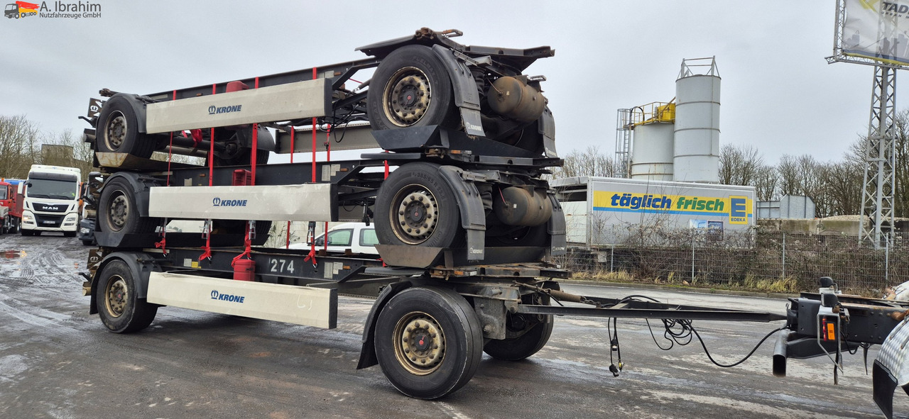 Krone AZ 3x vorhanden SAF Achsen, fertig gestapelt - Kontejnerska prikolica/ Prikolica z zamenljivim tovoriščem: slika 4 Krone AZ 3x vorhanden SAF Achsen, fertig gestapelt - Kontejnerska prikolica/ Prikolica z zamenljivim tovoriščem: slika 4