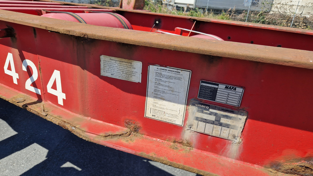 MAFA 20.30.40. ft Containerchassis - Kontejnerska polprikolica/ Polprikolica z zamenljivim tovoriščem: slika 2 MAFA 20.30.40. ft Containerchassis - Kontejnerska polprikolica/ Polprikolica z zamenljivim tovoriščem: slika 2