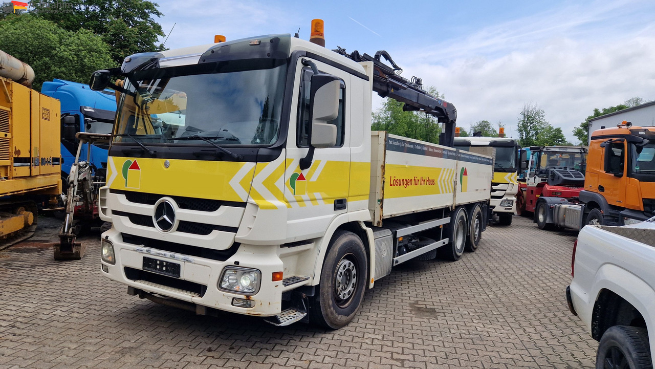 Mercedes-Benz 2541L Baustoff mit HIAB 122, Palettengabel Lift-Lenkachse, mp3 - Tovornjak z dvigalom, Tovornjak s kesonom: slika 1 Mercedes-Benz 2541L Baustoff mit HIAB 122, Palettengabel Lift-Lenkachse, mp3 - Tovornjak z dvigalom, Tovornjak s kesonom: slika 1