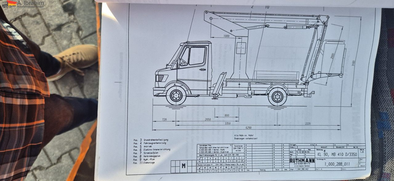 Mercedes-Benz 410D Ruthmann KL 90 Topzustand UVV gültig - Dvižna ploščad montirana na tovornjak: slika 5 Mercedes-Benz 410D Ruthmann KL 90 Topzustand UVV gültig - Dvižna ploščad montirana na tovornjak: slika 5