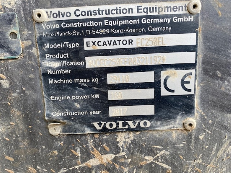 VOLVO EC250EL - Rušilni bager: slika 5 VOLVO EC250EL - Rušilni bager: slika 5