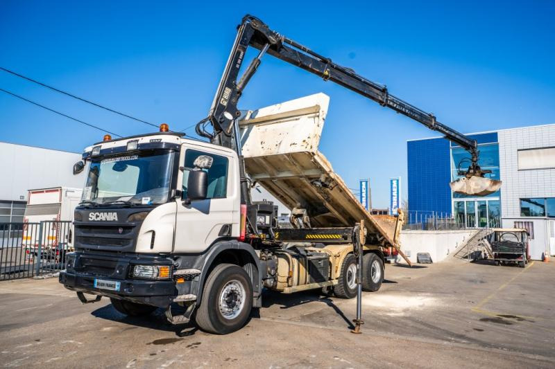 Scania P 400 // BIBENNE // GRUE HIAB 16 t/m // RETARDER - Tovornjak prekucnik, Tovornjak z dvigalom: slika 1 Scania P 400 // BIBENNE // GRUE HIAB 16 t/m // RETARDER - Tovornjak prekucnik, Tovornjak z dvigalom: slika 1