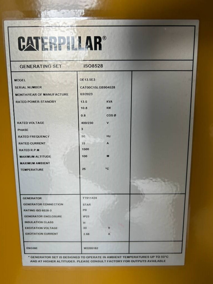 CAT DE13.5E3 - 13.5 kVA Generator - DPX-18001 - Generator: slika 5 CAT DE13.5E3 - 13.5 kVA Generator - DPX-18001 - Generator: slika 5